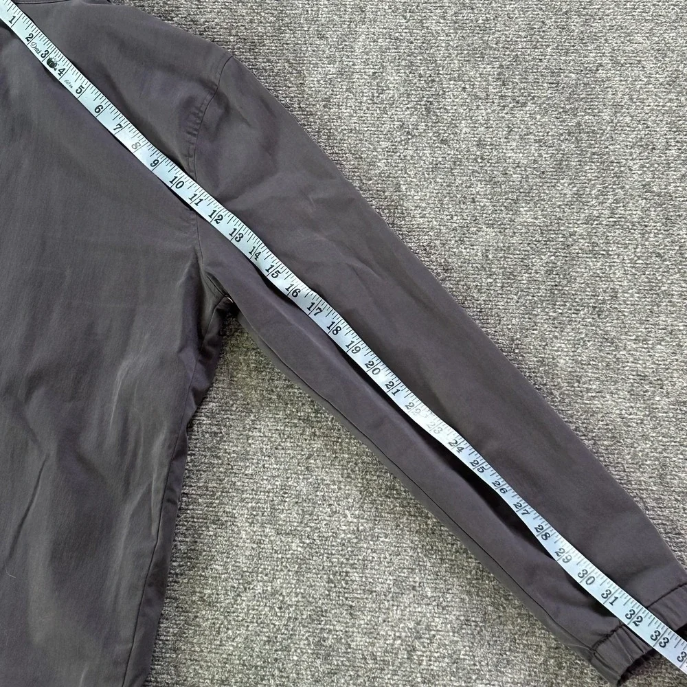 Marine Layer Jacket Mens Small Gray Striped Full Zip‎ Lightweight Windbreaker
